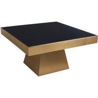 Orsina Modern Design Square Gold Finish Coffee Table, Stunning Modern Coffee Table, Functional Decorative Table