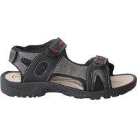 PDQ Men's Triple Touch Fastening Sports Sandals in Black | Size: 8