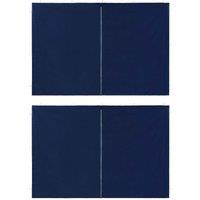 Berkfield Home Party Tent Sidewall 2 pcs with Zipper PE Blue