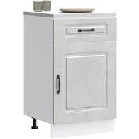 Berkfield Home Kitchen Base Cabinet Kalmar Concrete Grey Engineered Wood