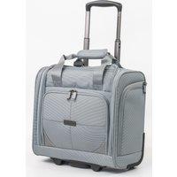 Gino Ferrari Omis 17 Soft Shell Under Seat Flight Bag Small Cabin Luggage w Wheels in Grey | Size: Mini Cabin