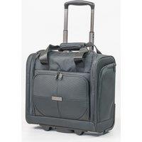 Gino Ferrari Omis 17 Soft Shell Under Seat Flight Bag Small Cabin Luggage w Wheels in Black | Size: Mini Cabin