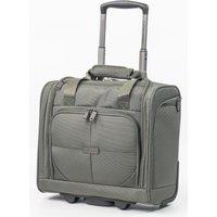Gino Ferrari Omis 17 Soft Shell Under Seat Flight Bag Small Cabin Luggage w Wheels in Green | Size: Mini Cabin