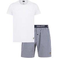 Lyle & Scott Men's Kyle Lounge Set Bright White / Peacoat Gingham | Size: Medium