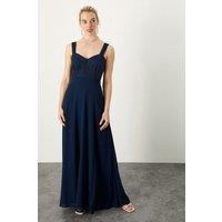 Monsoon Women's 'Lori' Lace Maxi Dress in Blue | Size: 10