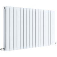 Balterley Lucia Square Horizontal Double Panel Radiator, 600 x 992mm Satin White