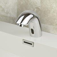 Nes Home Chrome Auto Sensor Automatic Infrared Tap Basin Sink Hygienic Mixer Bathroom in Silver