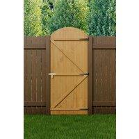 Semi Braced Arch Top Strong Wooden Garden Gate 90cm W x 210cm H