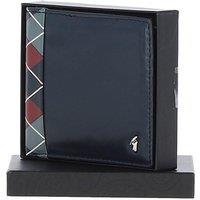 GABICCI Men's Real Leather 4 Card Bilfold Wallet in Dark Navy