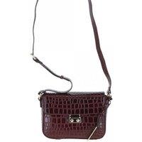 'Elegance' Croc Embossed Leather Cross Body Bag