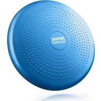 Core Balance Inflatable Wobble Cushion Stability Training Air Pad Board With Pump in Blue