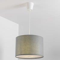 CGC Lighting Lucia Grey Fabric Ceiling Lamp Shade With Frosted Diffuser