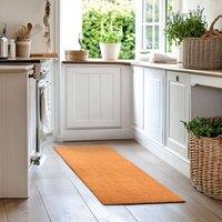 Nicoman PVC Coir Non-Slip Runner Rug For Hallway, Kitchen & Entrance Areas in Brown | Size: 60 cm x 150 cm