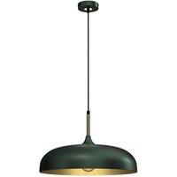 Milagro Lincoln Green Pendant Lamp 45 cm Hand Made Scandi Style Gold Interior