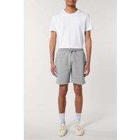 British Boxers Men's "Heather Grey" Relax Jersey Shorts in Light Grey | Size: Large