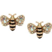Betsey Johnson Women's Bumble Bee Stud Earrings in Lemon