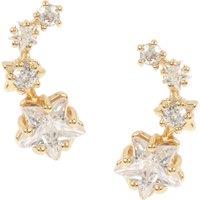 Betsey Johnson Women's Cubic Zirconia Shooting Star Crawlers in Off-White