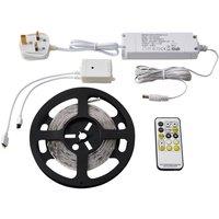 Loops 5m CCT LED Tape Kit & 24W LED Driver - Remote Control Flexible Cabinet Lighting