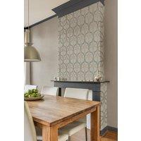 Boutique Refine Geometric Wallpaper in Beige | Size: 10000mm x 520mm