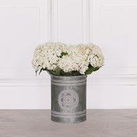 Glasstone Metal Embossed Planter With Handles in Black