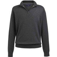 Brook Taverner Men's Copenhagen Quarter Zip Jumper in Charcoal | Size: Large