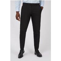 Limehaus Men's Slim Fit Trousers in Black | Size: 44L