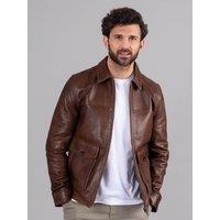 Lakeland Leather Men's 'Hesket' Leather Jacket in Brown | Size: 46R