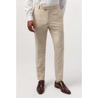 Antique Rogue Men's Blake Ecru Slim Trouser in Beige | Size: 42R
