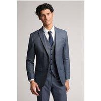 Ted Baker Men's Riley Slim Fit Navy Texture Puppytooth Suit Jacket | Size: 48R