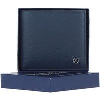 Brampton London Men's 'Plutus' Real Leather Wallet in Navy