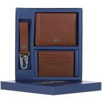 Brampton London Men's 'Zeus' Real Leather Gift Set in Tan