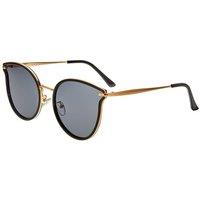 Bertha Women's Moon Polarized Sunglasses in Gold