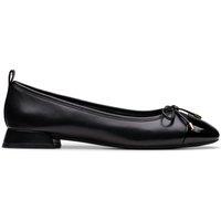 Clarks Women's Ubree 15 Poppy Black Combination Leather Ballet Pumps | Size: 5-Standard Fit