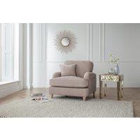 The Great Sofa Company Orla Arm Chair Manhattan Apricot in Taupe