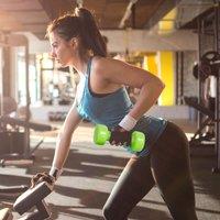 HOMCOM 10kg Colourful Dumbbell Weights Set Home Exercising Toning with Case | Size: 1kg