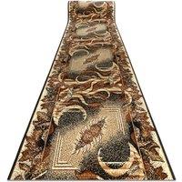 RugsX Bcf Leaf Runner in Beige | Size: 120 cm x 260 cm