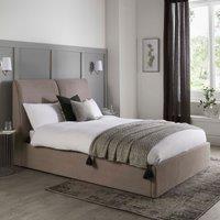 GFW Montrel Lean Back Ottoman Storage Bed Double 135cm in Natural