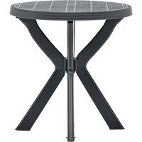 Berkfield Home Bistro Table Anthracite 70 cm Plastic in Black