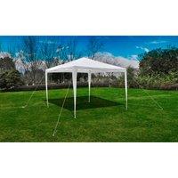 Berkfield Home 3 x 3m Pyramid-Roof Garden Gazebo Pavilion in White