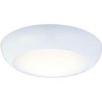 Loops Round LED Ceiling Light & Microwave Motion Sensor 12W Cool White IP65 Bathroom