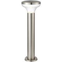 Loops Outdoor Post Bollard Light Marine Steel 0.5m LED Garden Driveway Foot Path Lamp in Metallics