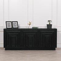 Glasstone Black Wooden Contemporary Sideboard