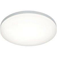 Loops Slim Round LED Flush Ceiling Light 22W Cool White IP44 Sliver Bathroom Lamp