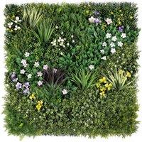 Christow Artificial Living Wall Panels Green Plant Flower Foliage Indoor Outdoor 1m x 1m