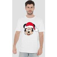 Disney Men's Mickey Mouse Fairy Lights Wrap T-Shirt in White | Size: Small