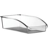 Orsina Clear PS Plastic Small Fridge Organiser, Clear Pantry Storage Bin, Plastic Storage Box For Food & Drinks
