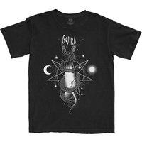 Gojira Men's Celestial Snakes Cotton T-Shirt in Black | Size: Small