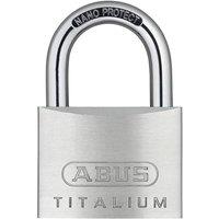 ABUS 64TI/60mm TITALIUM Padlock Keyed Alike KA6607 in White