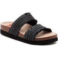 Rocket Dog Women's Aruba Raffia Sandal in Black | Size: 5