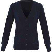 Premier Women's Essential Acrylic V Neck Cardigan in Navy | Size: 22